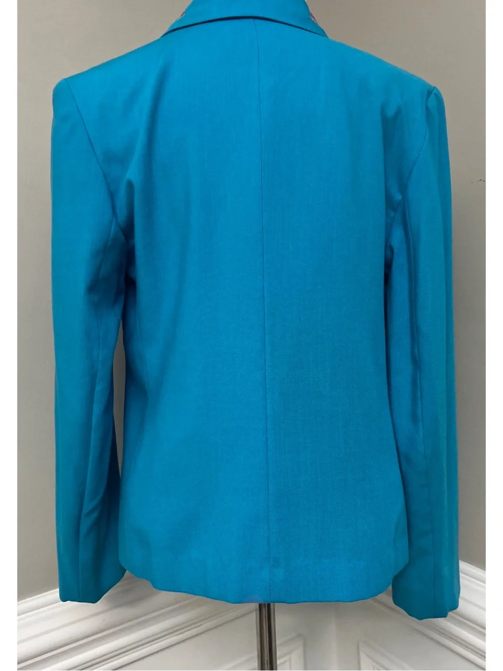 Vintage 80’s Women’s Turquoise Blazer by City Girl Los Angeles